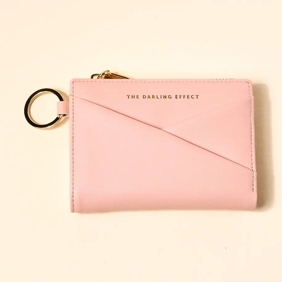 luxe pocket wallet-blush