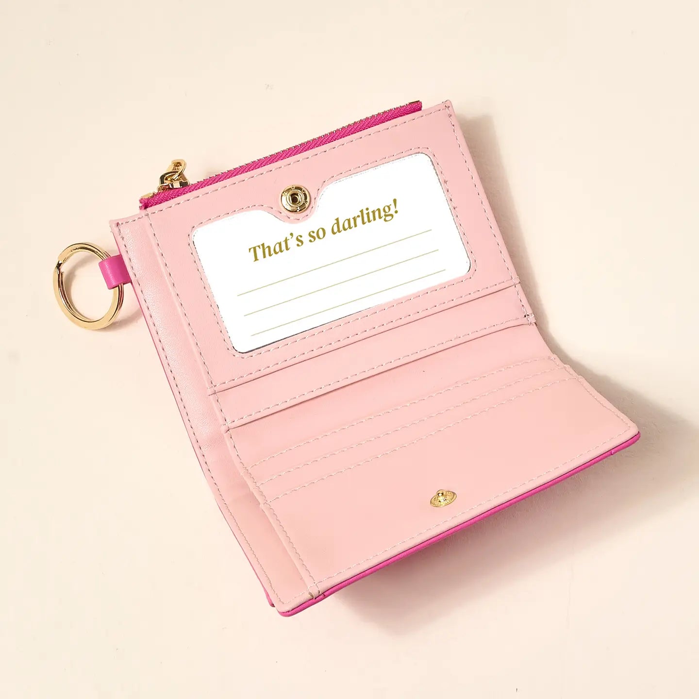 luxe pocket wallet-hot pink