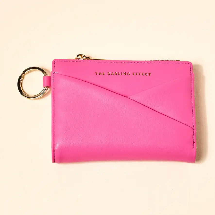 luxe pocket wallet-hot pink