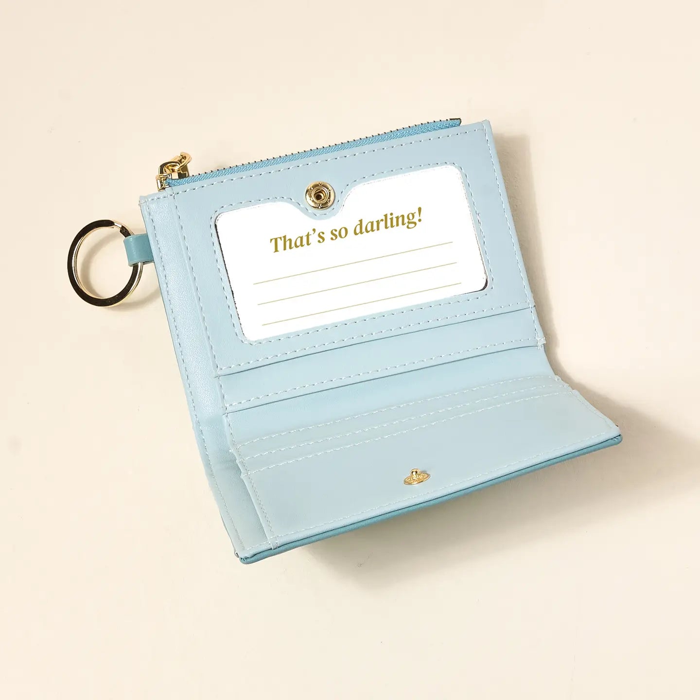 luxe pocket wallet-misty blue