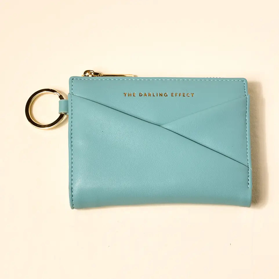 luxe pocket wallet-misty blue