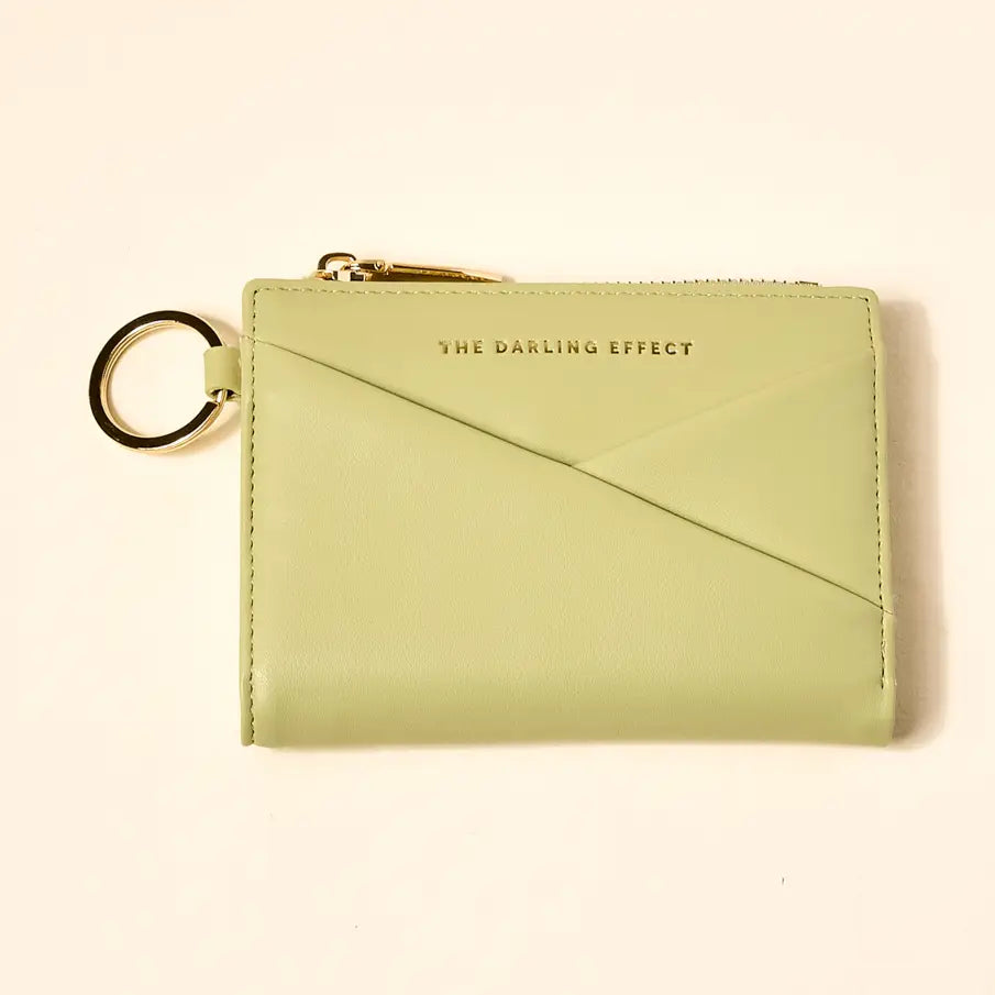 luxe pocket wallet-sage