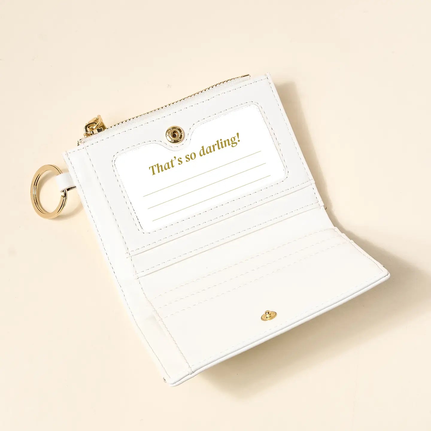 luxe pocket wallet-white