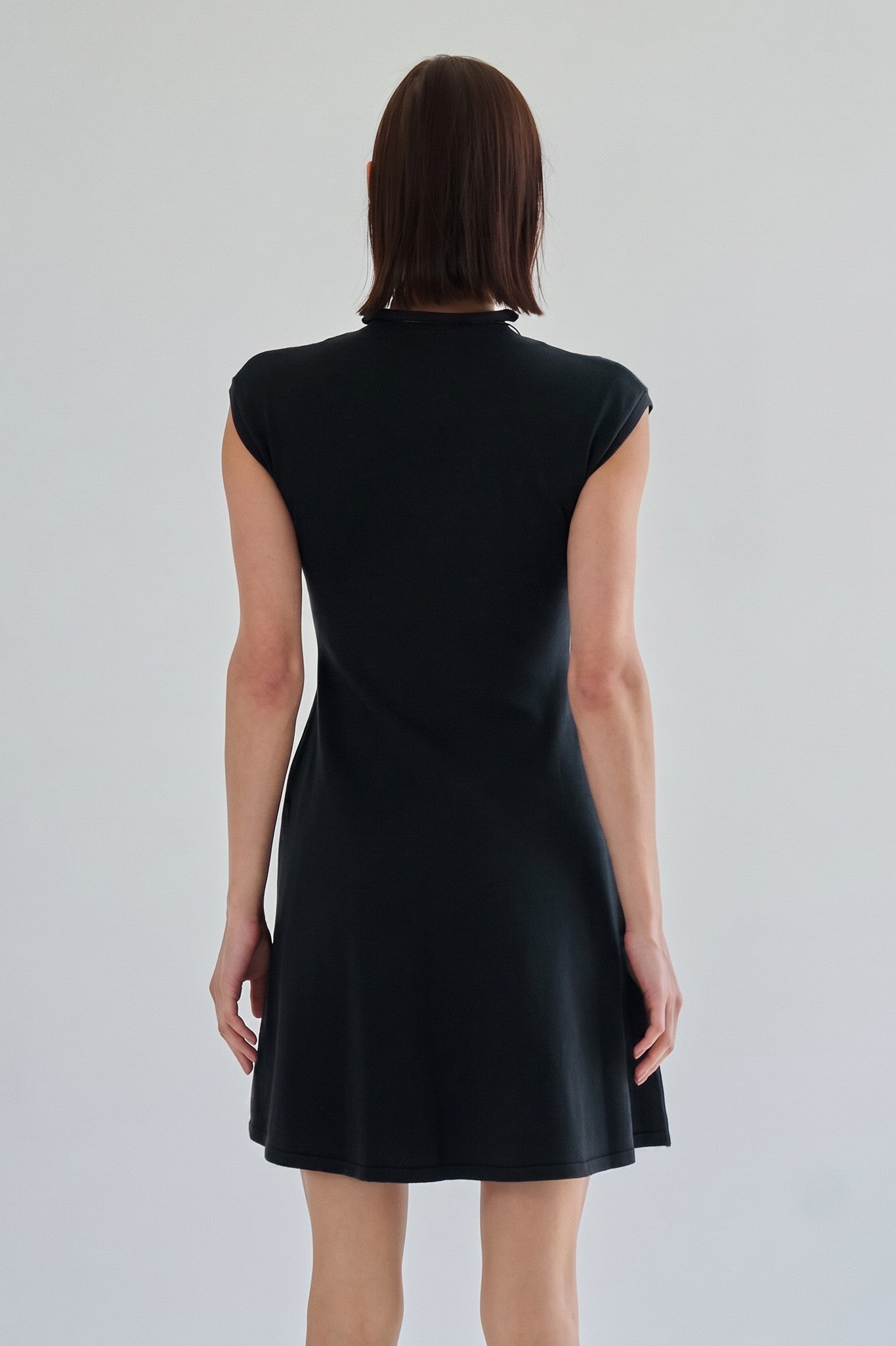 marita mock neck mini dress