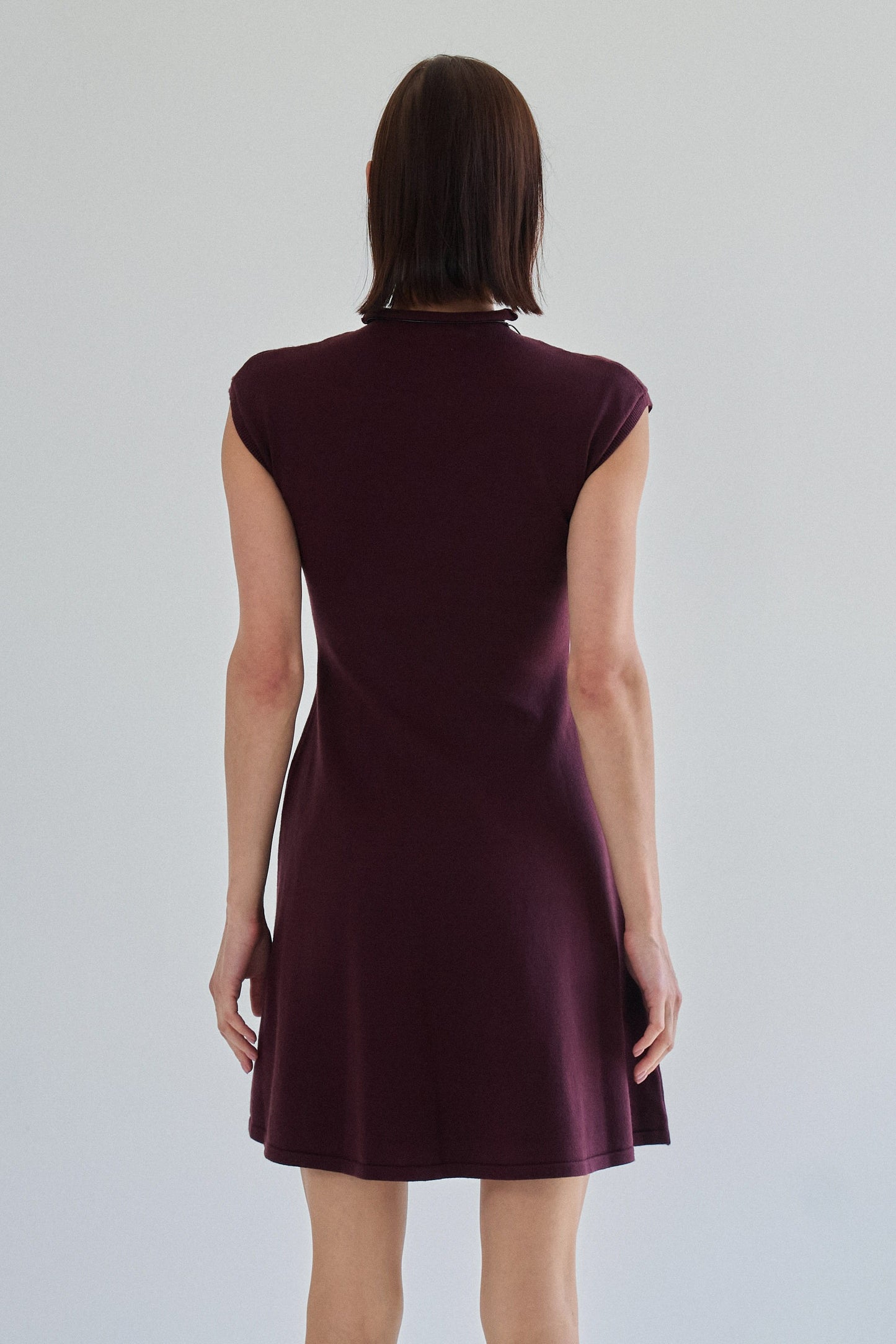 marita mock neck mini dress