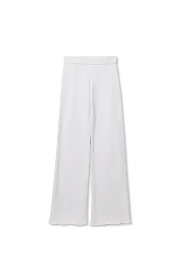 marley fleece pant-white