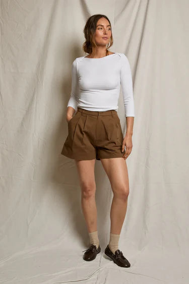 mei cotton twill shorts