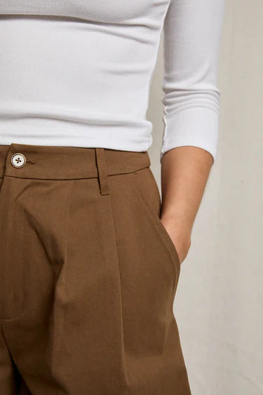 mei cotton twill shorts
