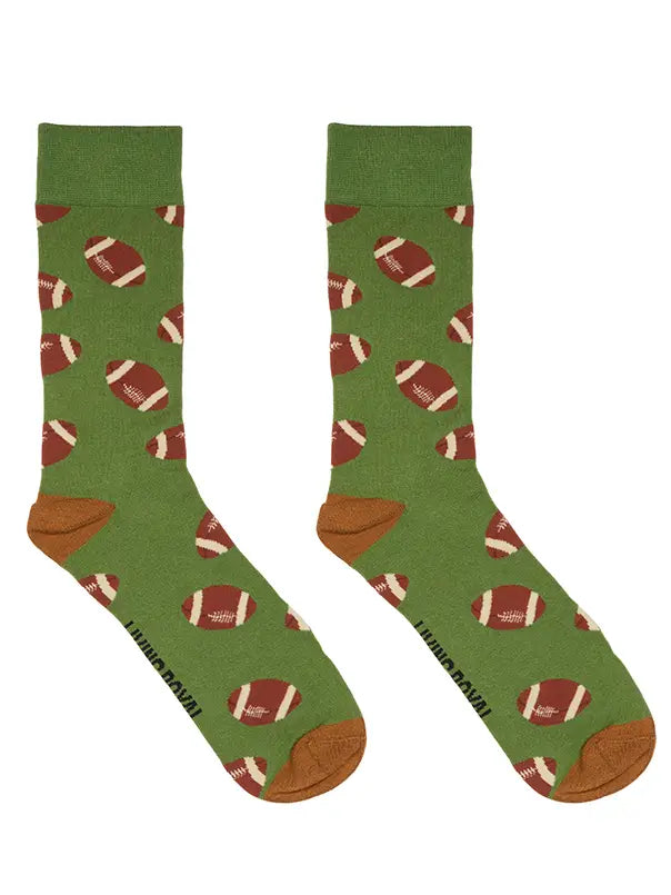men's bamboo socks-footballs
