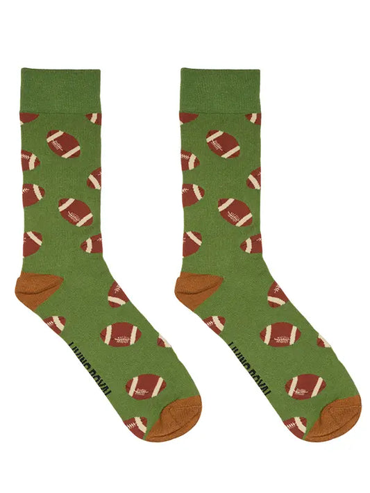 men's bamboo socks-footballs