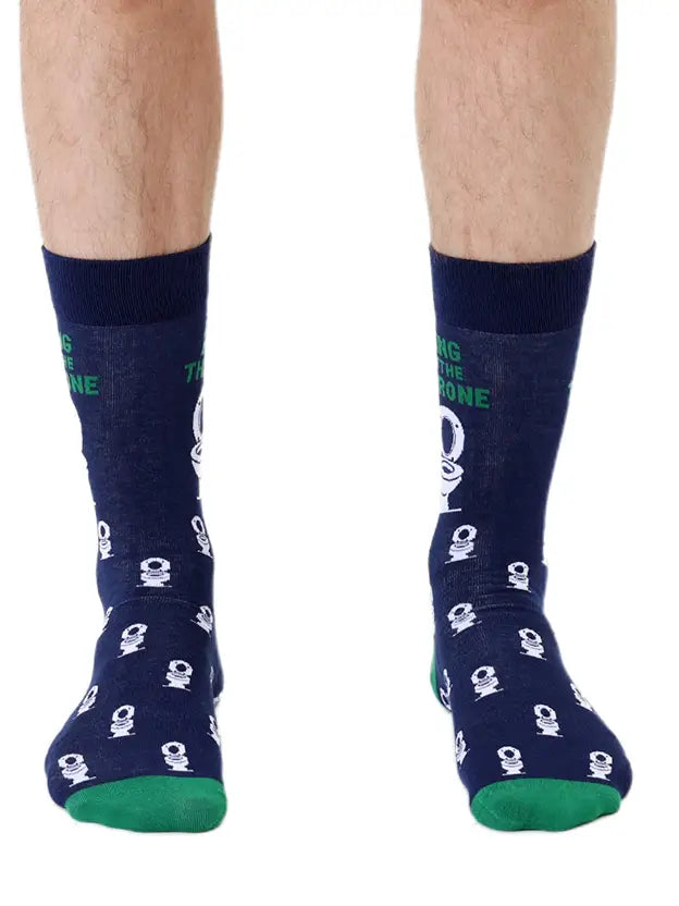 men's bamboo socks-king of the throne