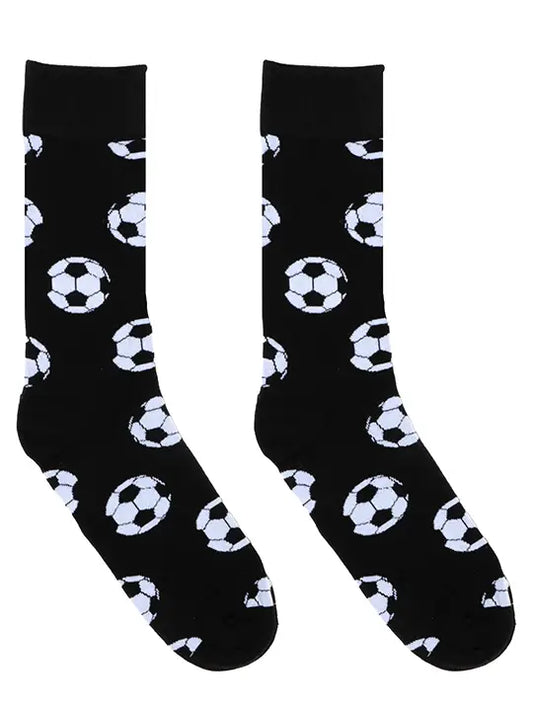 men's bamboo socks-soccer balls