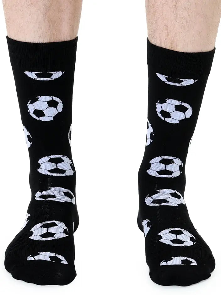 men's bamboo socks-soccer balls