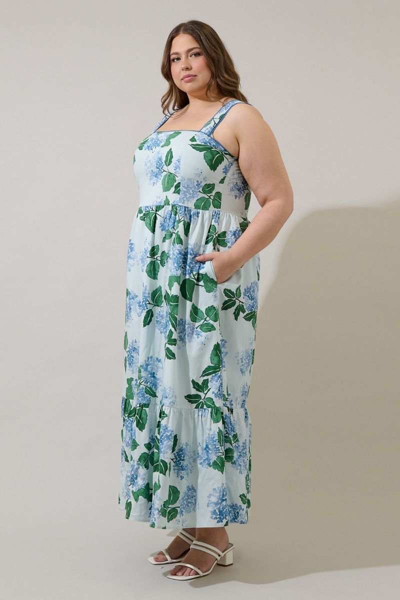 mirla floral maxi dress-curvy