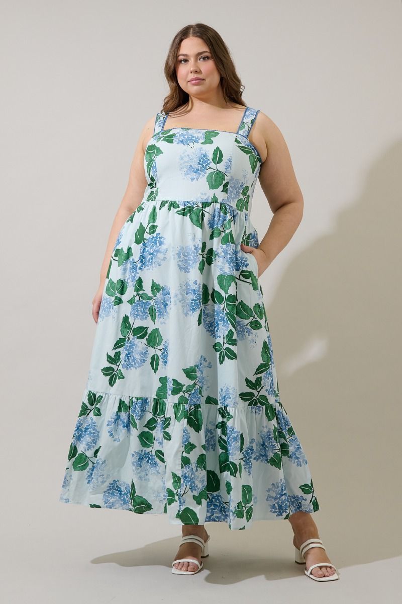 mirla floral maxi dress-curvy