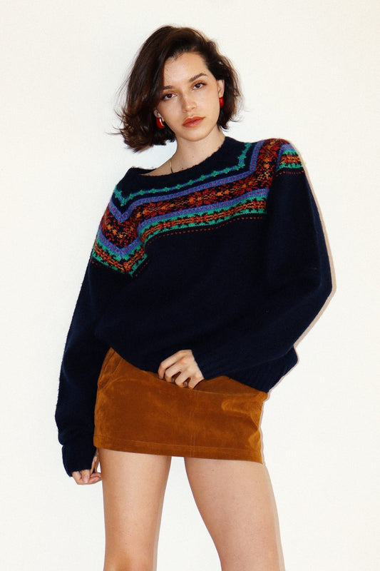 Multicolor Fair Isle Sweater