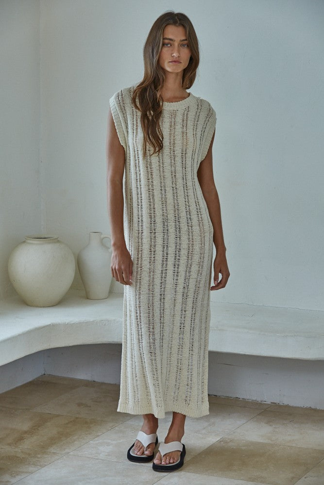 nicole sleeveless midi dress