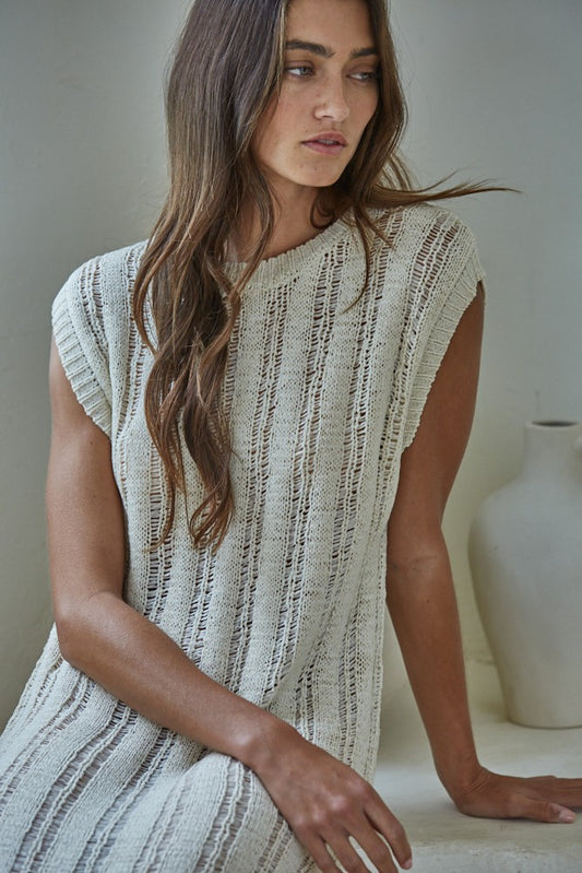 nicole sleeveless midi dress