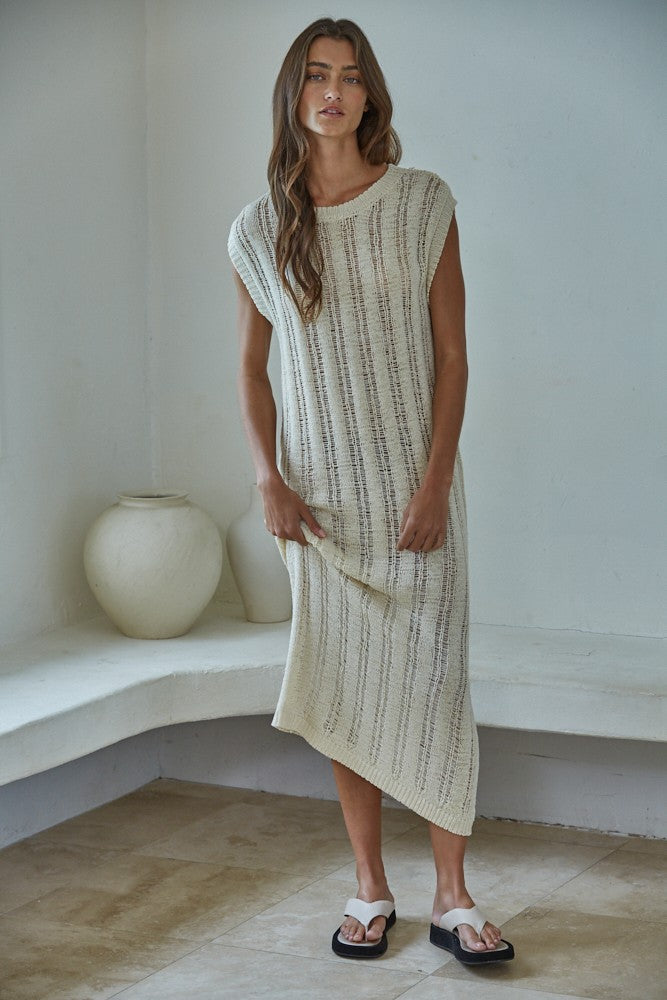 nicole sleeveless midi dress