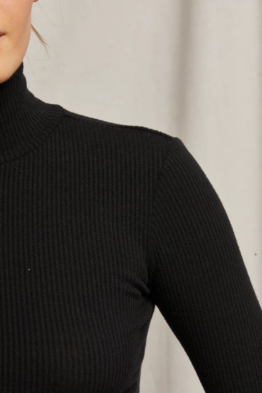 noelle sweater rib turtleneck