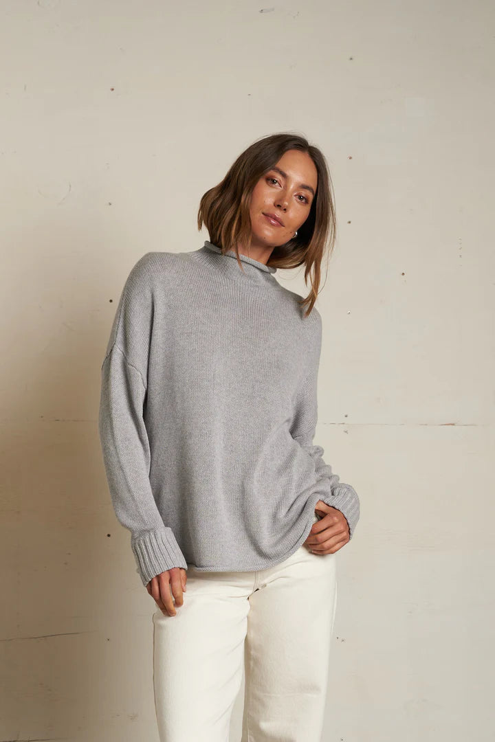 Nova Cotton Mockneck Sweater
