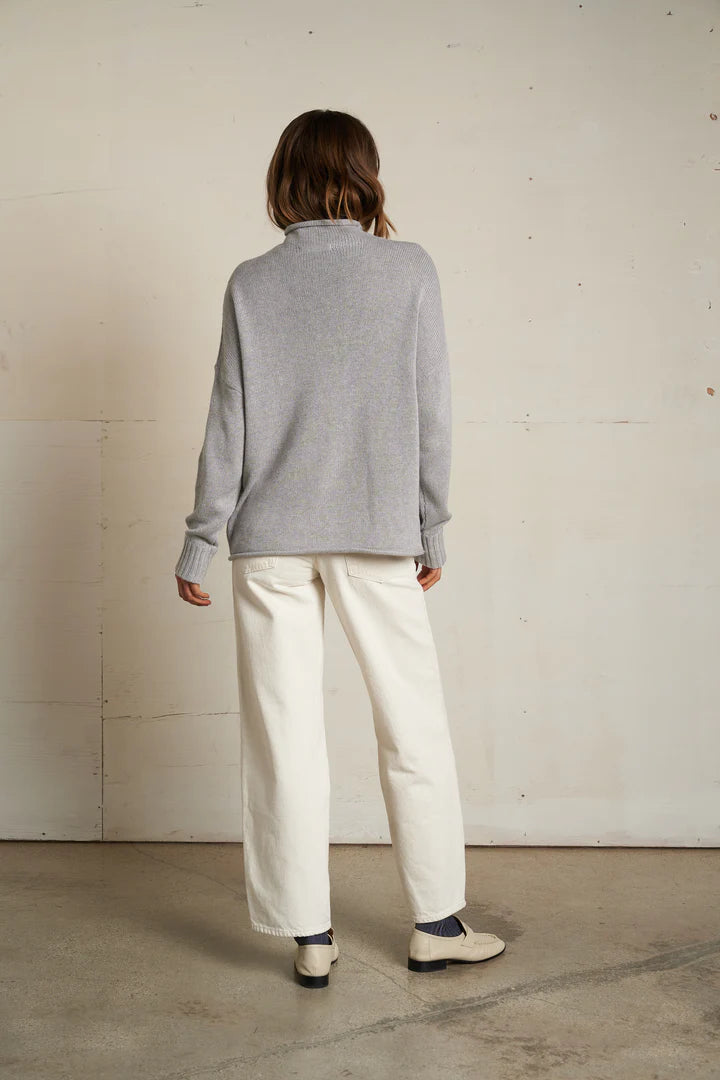 Nova Cotton Mockneck Sweater