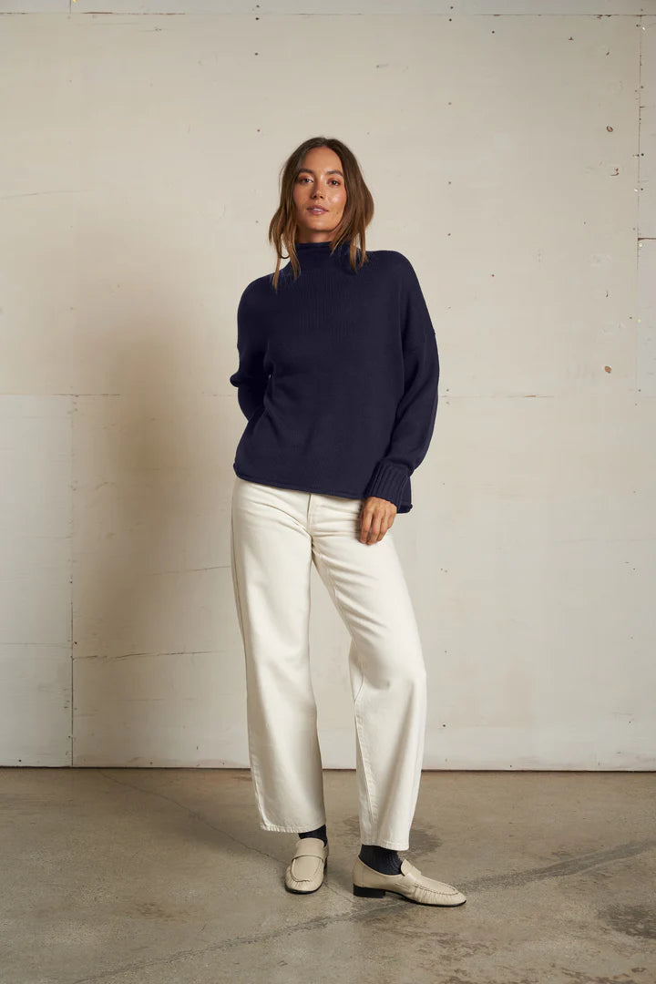 Nova Cotton Mockneck Sweater