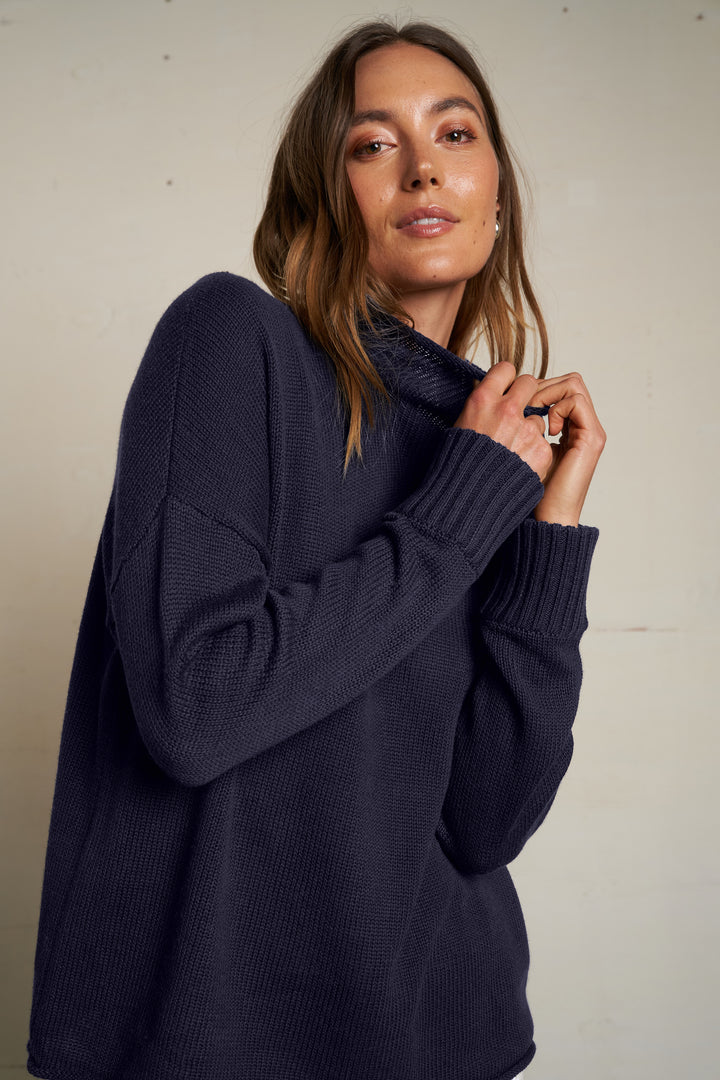 Nova Cotton Mockneck Sweater