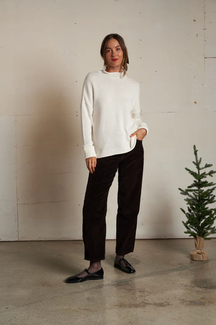 Nova Cotton Mockneck Sweater