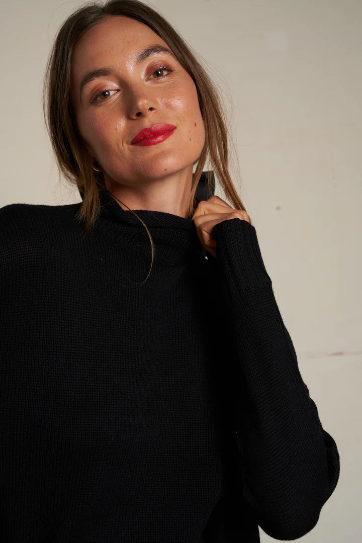 Nova Cotton Mockneck Sweater