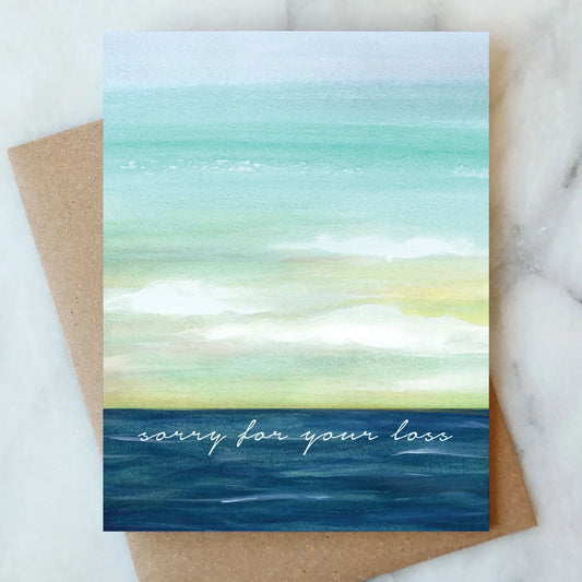 Ocean Sorry For Your Loss Greeting Card