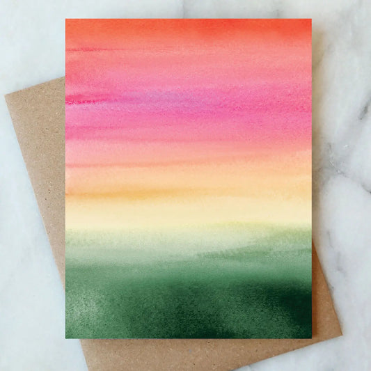 ombre blank card