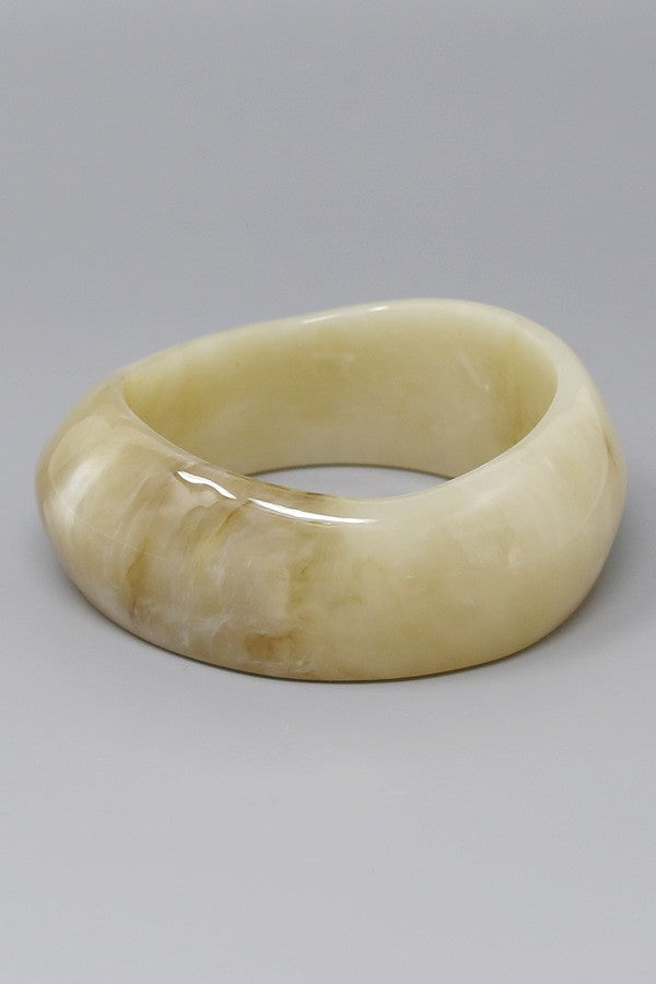organic resin bangle bracelet