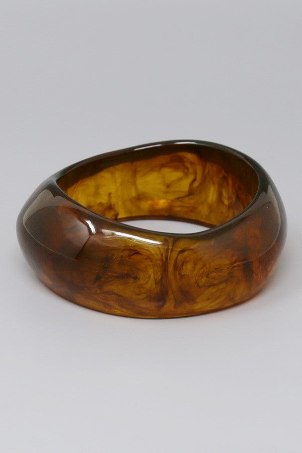 organic resin bangle bracelet