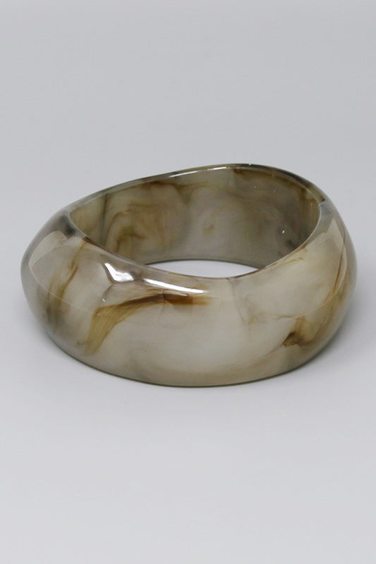 organic resin bangle bracelet