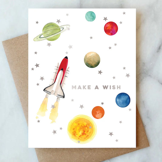 outer space birthday card