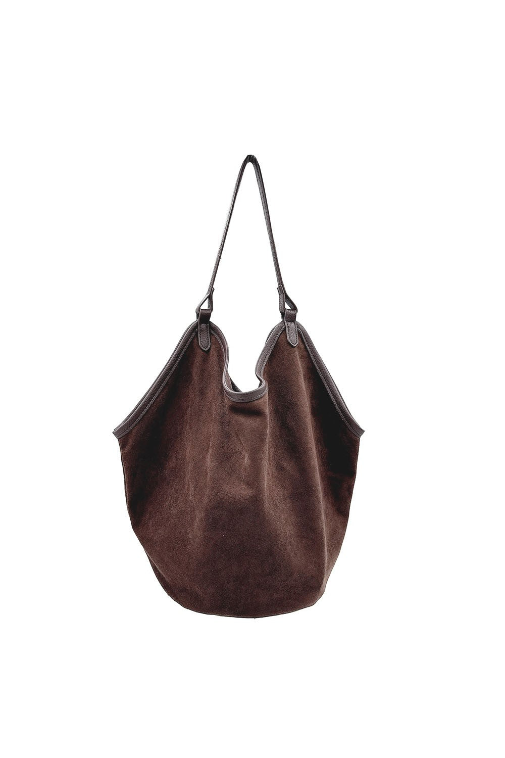 oversized faux suede slouchy shoulder bag