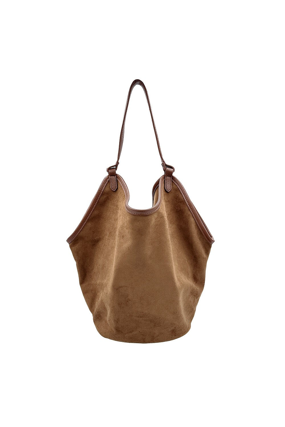 oversized faux suede slouchy shoulder bag