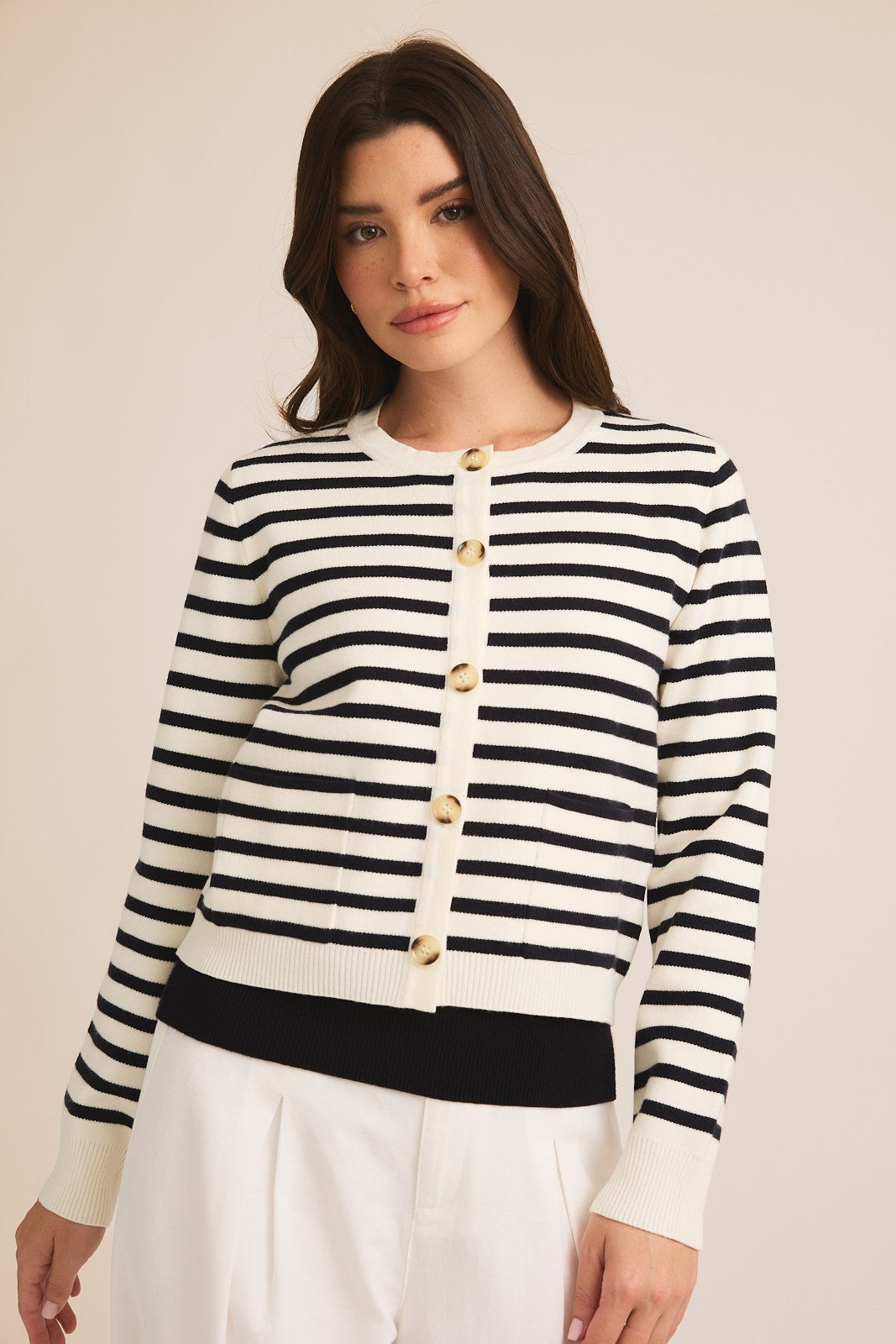 paris stroll stripe cardi