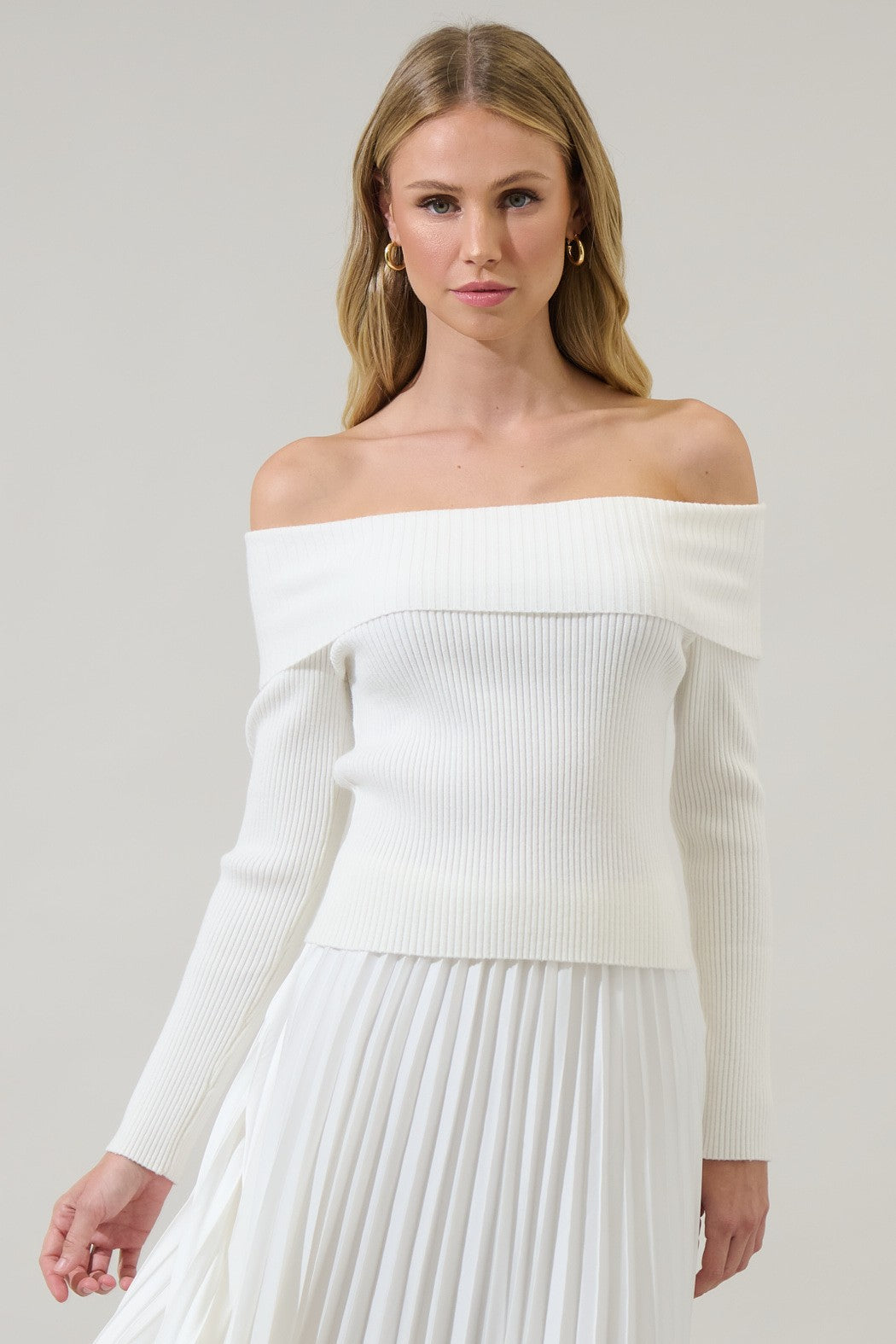 perry off shoulder sweater