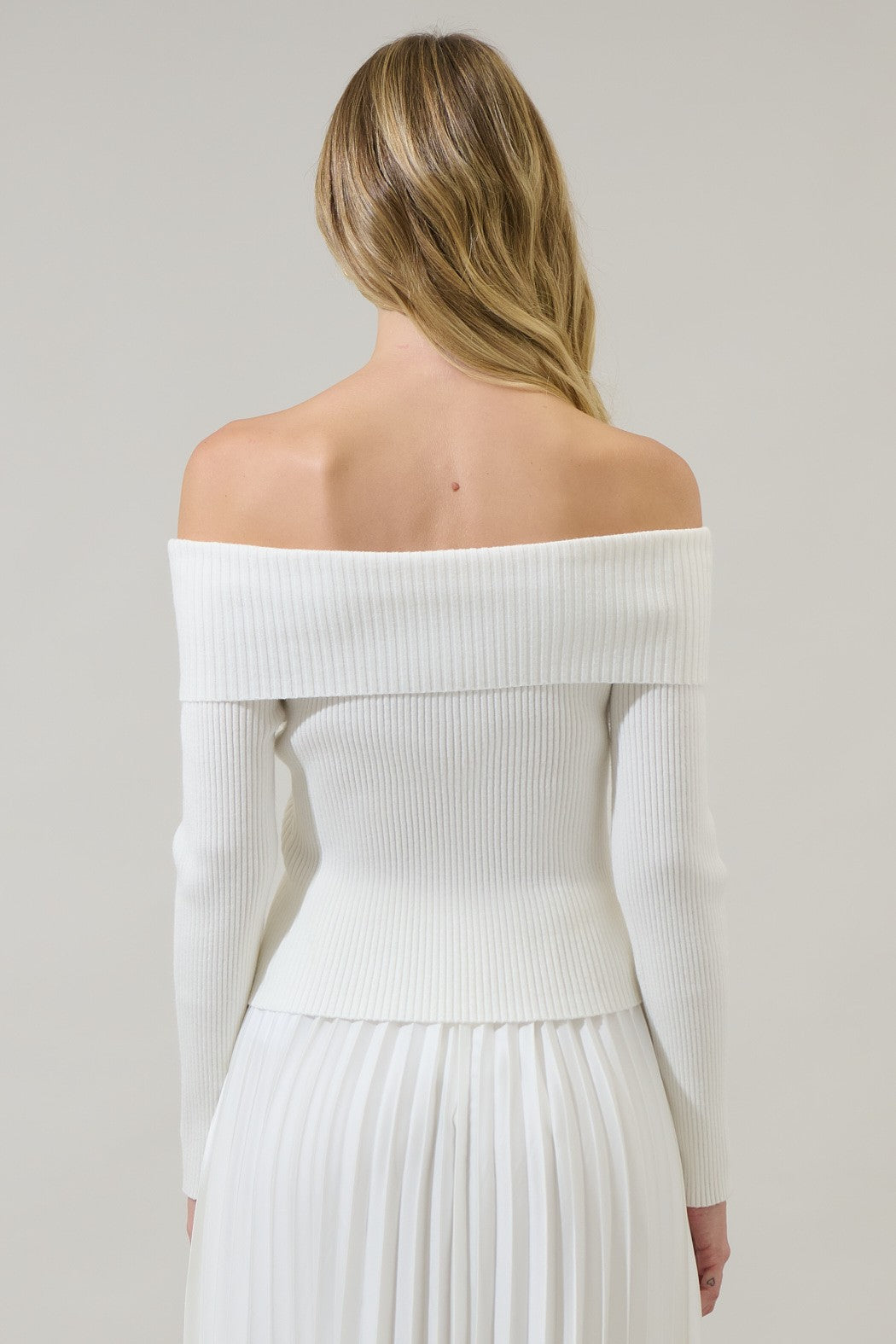 perry off shoulder sweater