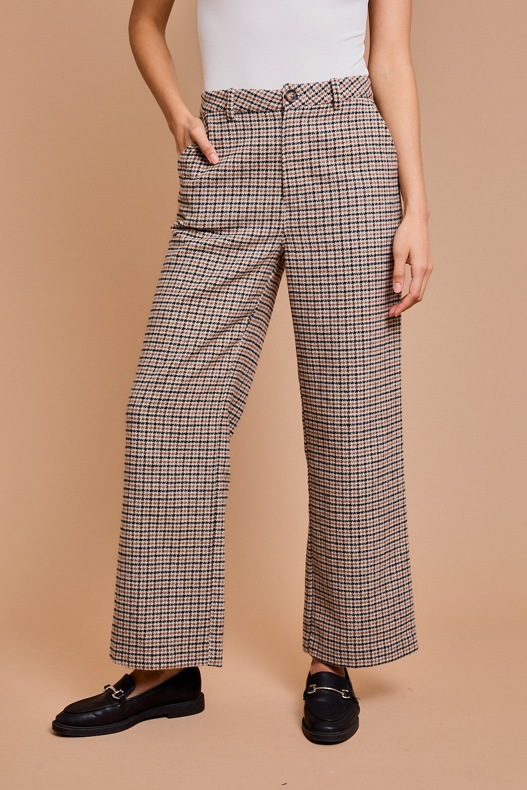 petra plaid trouser