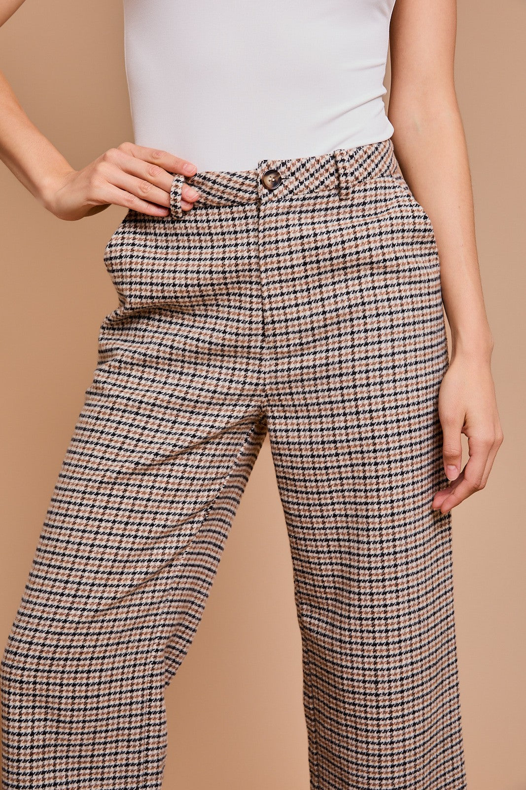 petra plaid trouser