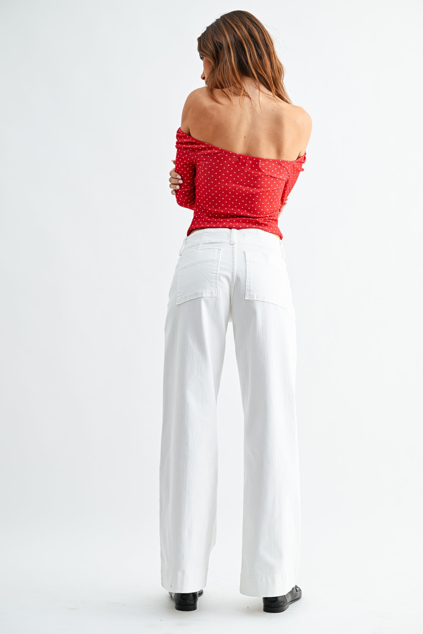 Pintuck Trouser Wide Leg