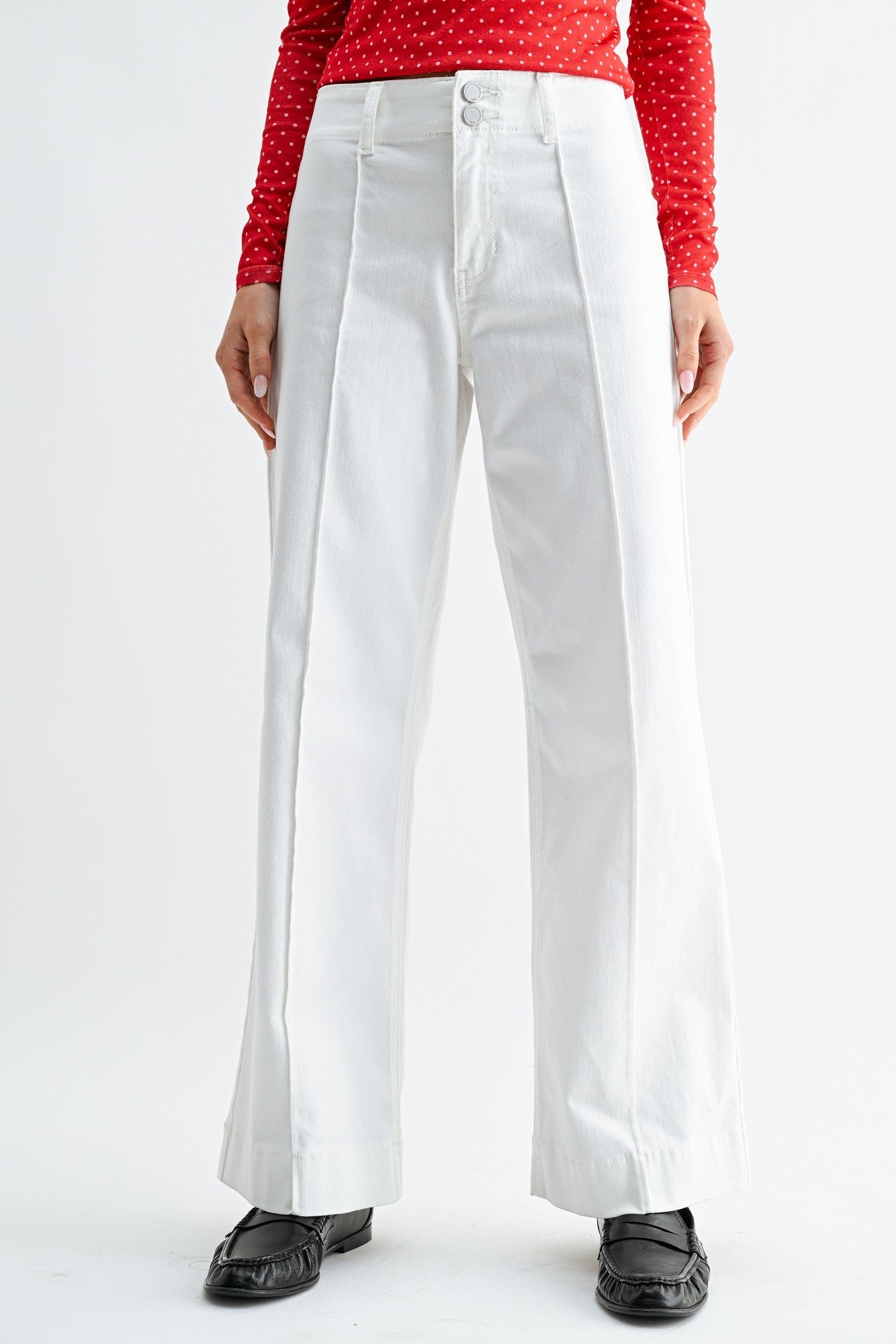 Pintuck Trouser Wide Leg