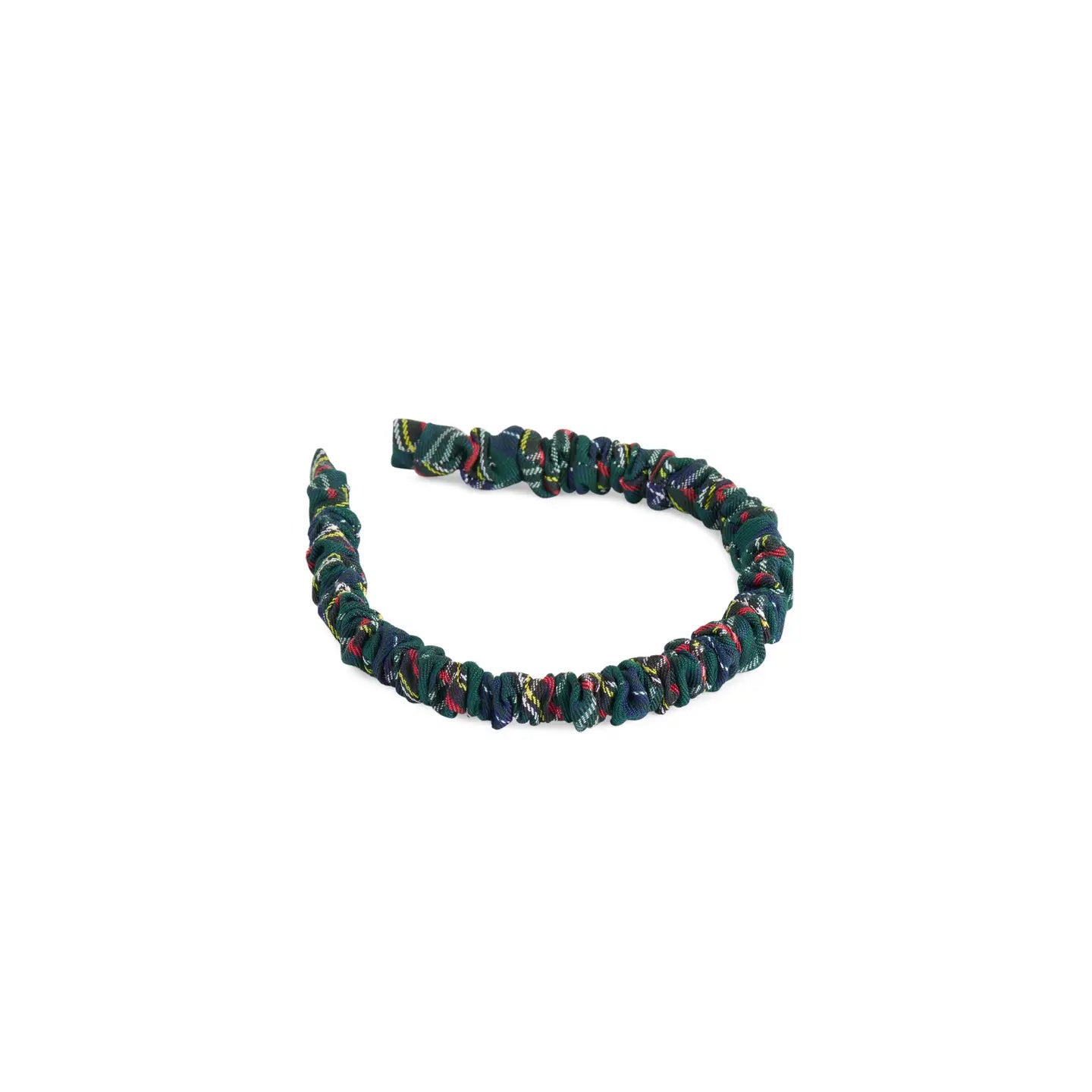 plaid scrunch headband
