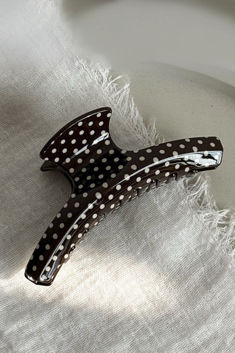 polka dot hair claw