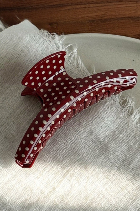 polka dot hair claw
