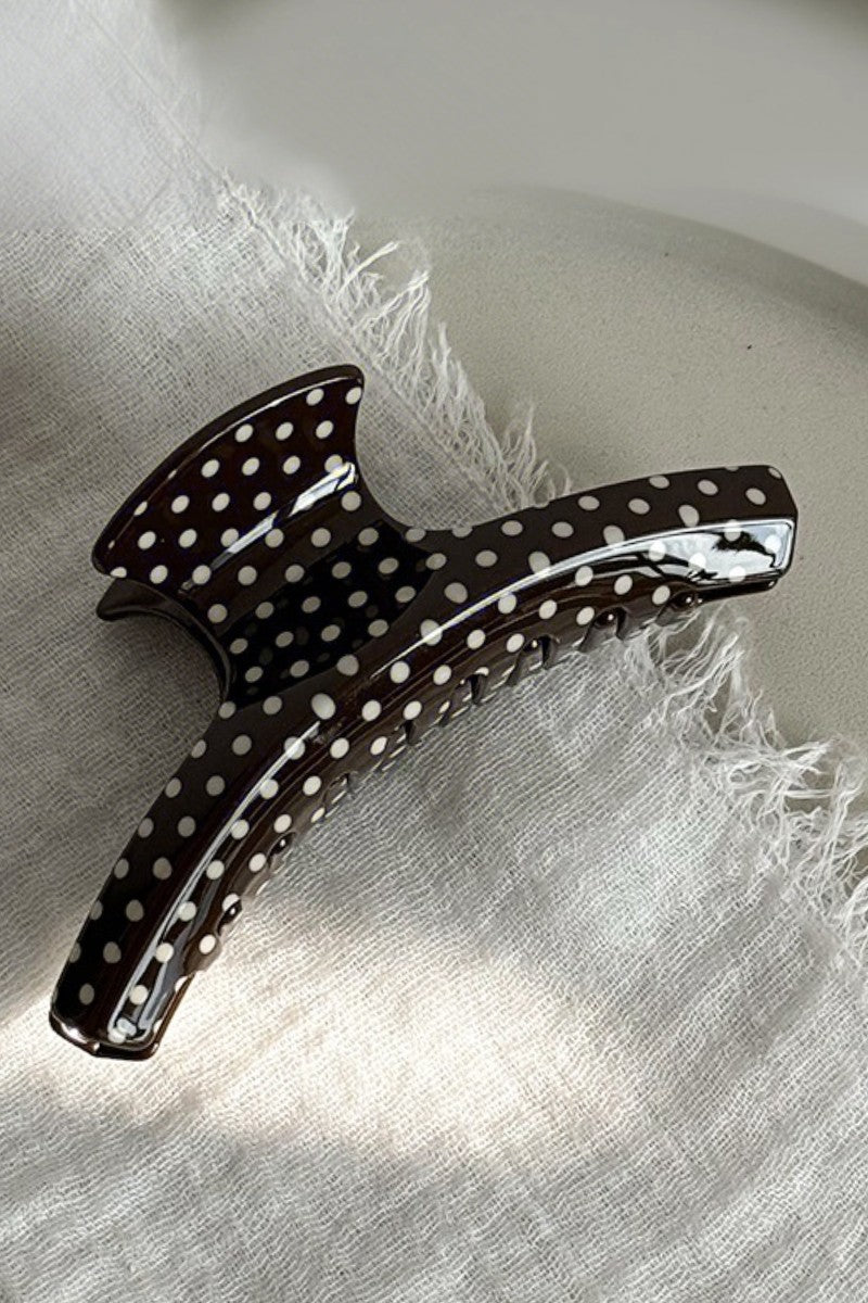 polka dot hair claw