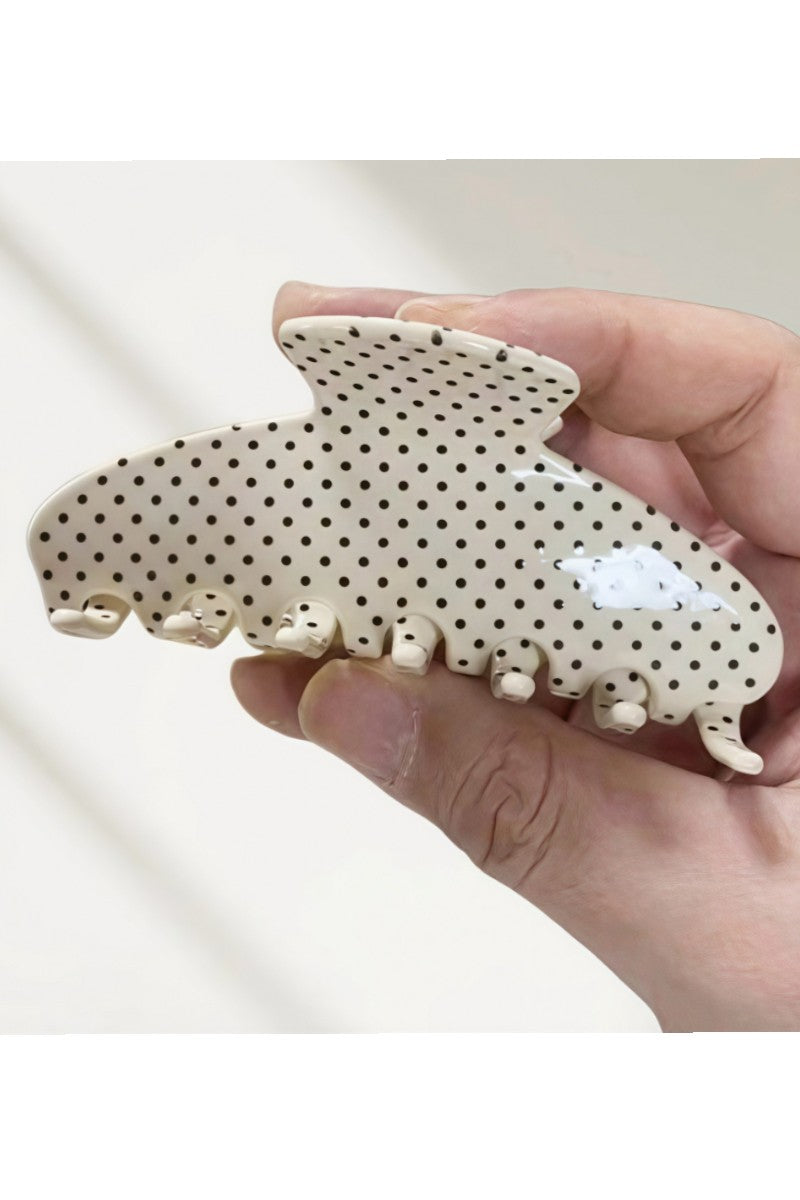 polka dot hair clip